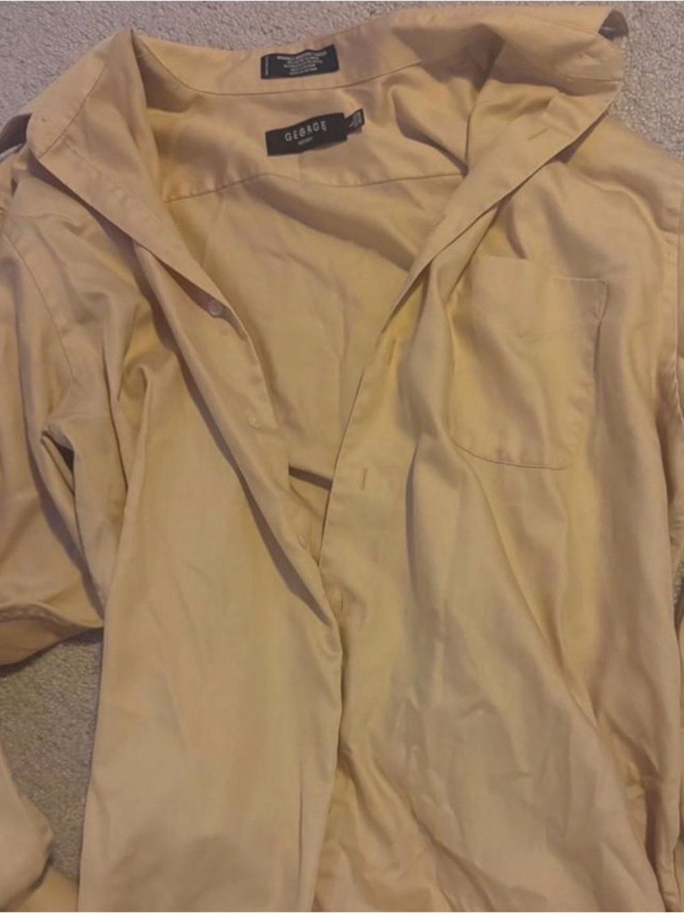 George Light Cream Button-Front Blouse Jacket